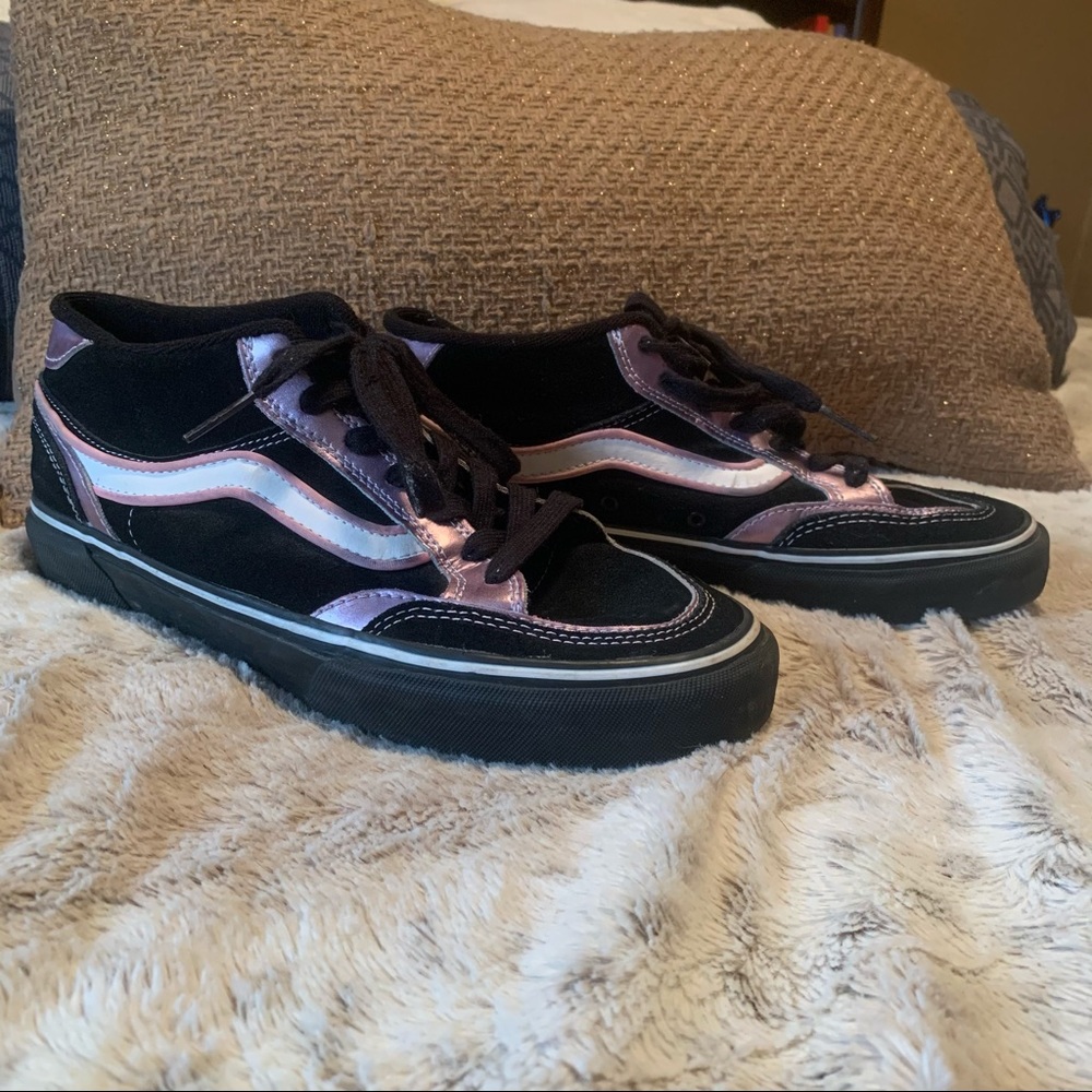 Old pink/white/black vulcanized vans women’s